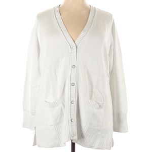 Isaac Mizrahi LIVE! White Cardigan